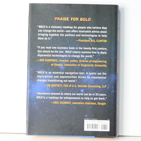 BOLD: How to go Big-Create Wealth & Impact the World Hardcover Book on Abundance - Picture 2 of 3